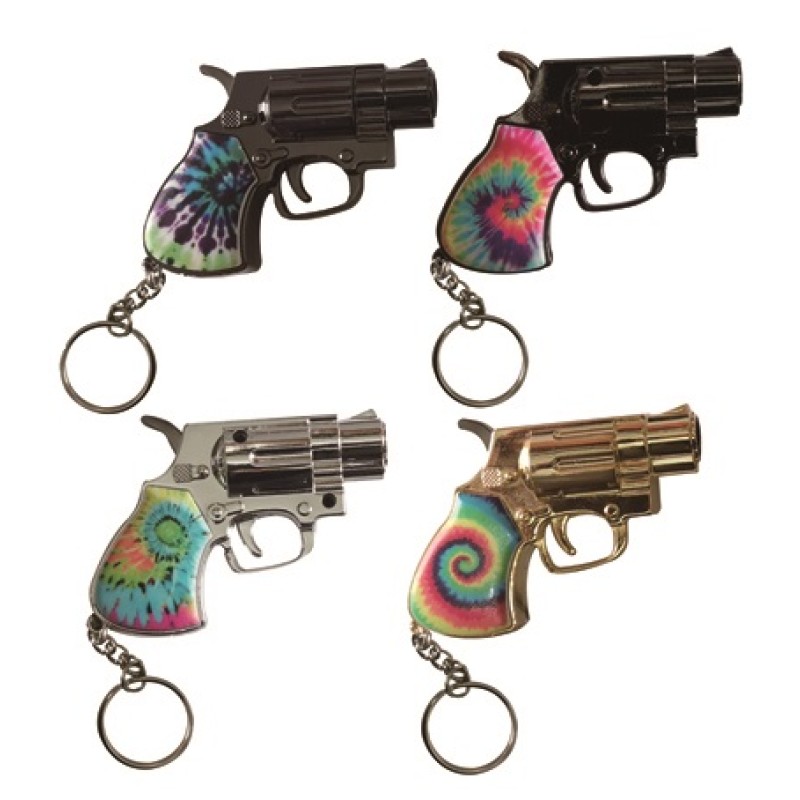 TECHNO BACKWOODS MINI REVOLVER TORCH LIGHTER WITH KEY CHAIN 12PK