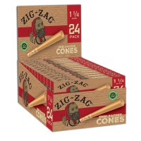 ZIG-ZAG UNBLEACHED CONE 0.99C KING SIZE 24PK